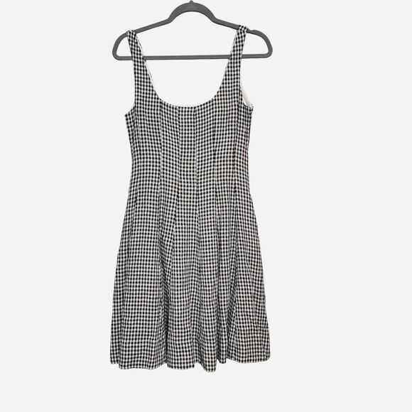 Bailey 44 Dresses & Skirts - Bailey 44 Gingham Linen Blend Fit & Flare pockets cottagecore preppy euro summer